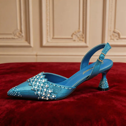 Italian Shoes and Bags Matching Set 2026 Rhinestone Bag and Shoe Set Nigeria Party Pumps Ladies Party Shoes with Matching Bag