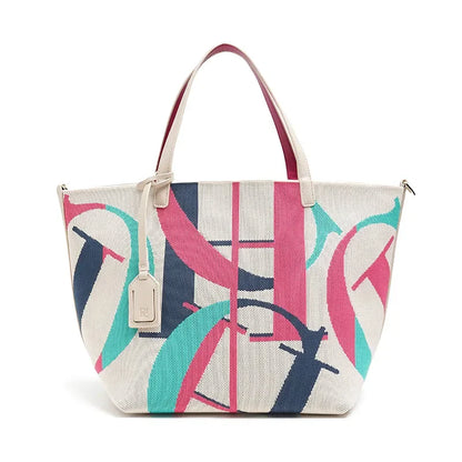 Large Capacity Women's Handbag 2026 New Fashion Casual Tote Bag Women's Shopping Bag New Beach Vacation Travel