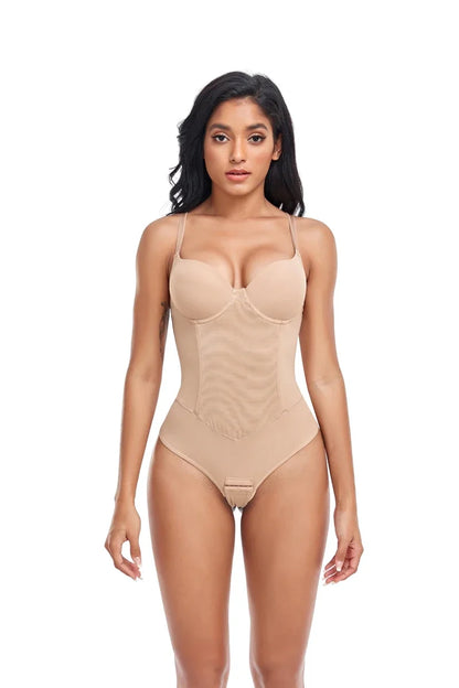 Thongs Bodysuit Shapewear Women Full Body Shaper Waist Trainer Steel Bones Tummy Control Underwear Flat Belly Underbust Corset