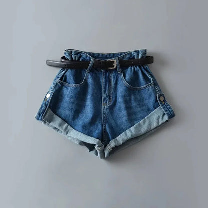 Shorts Basics Denims Women Jean High Waist Sexy Jeans Casual Buttons Pockets 2024 Summer Short Femme Denim Wide Leg Pants