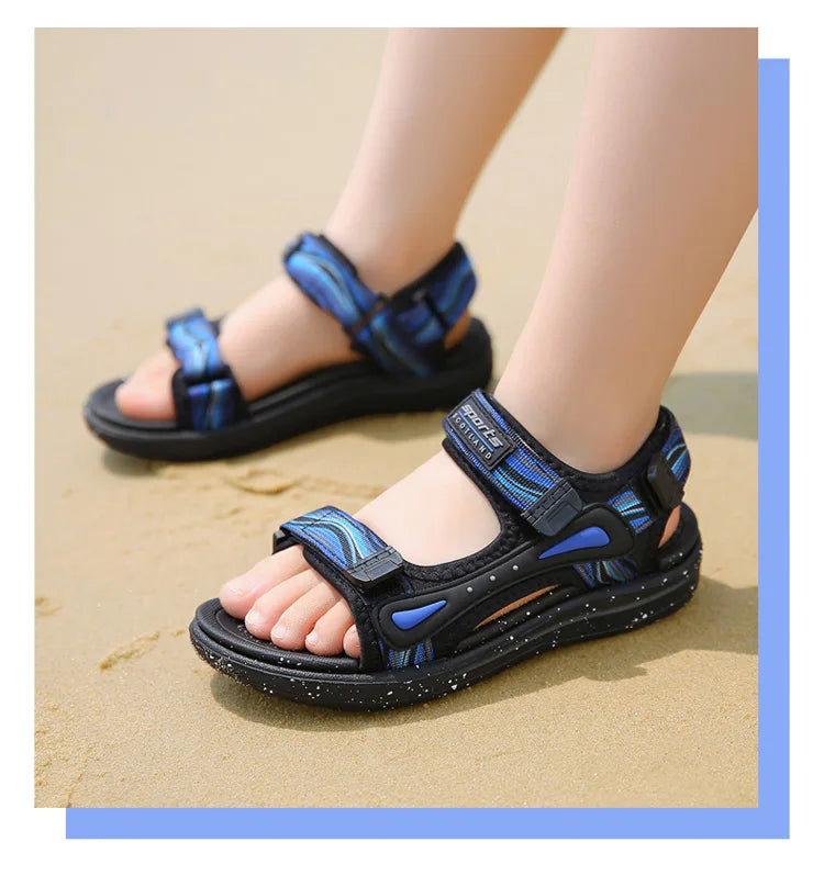 Fashion Kids Walking Sandals Boys Shoes Soft Sole Non-slip Outdoor Summer Children's Beach Water Shoes