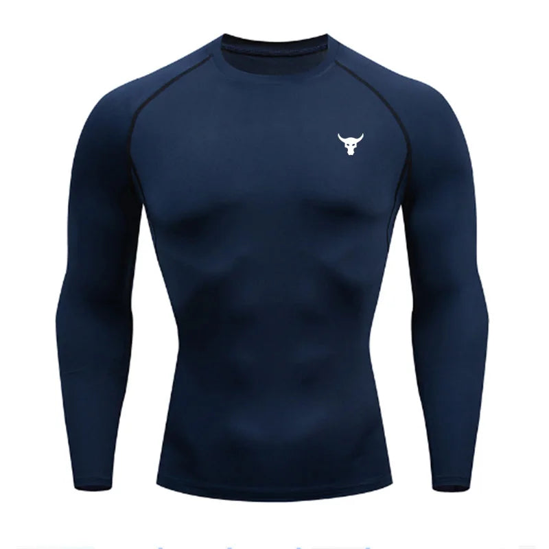 Men and women quick drying sportswear T-shirts long sleeved tight fitting clothes comfortable and breathable running clothes