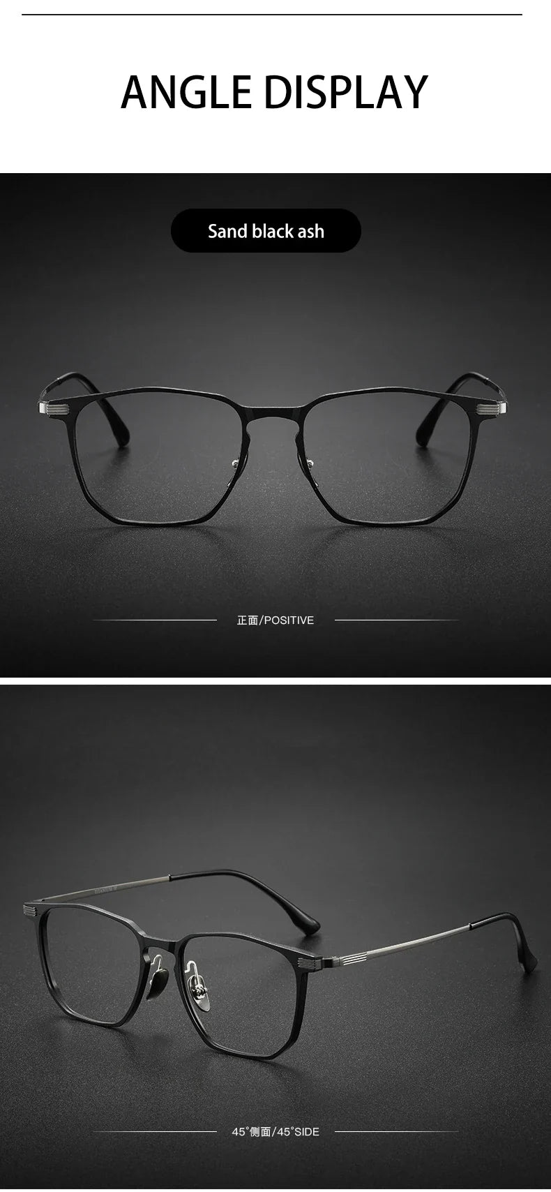 Ultra-light Aluminum Titanium Business Fashion Eyeglasses  Anti-Blue Light Reading Glasses Men Myopia Prescription 20241