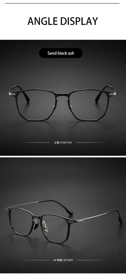 Ultra-light Aluminum Titanium Business Fashion Eyeglasses  Anti-Blue Light Reading Glasses Men Myopia Prescription 20241