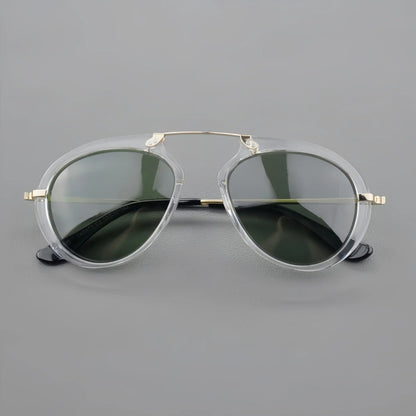 New Ultra Light TR90 Titanium Men Sunglasses Fashion Personality Women UV400 Protection Sunglasses Support Prescription Lenses