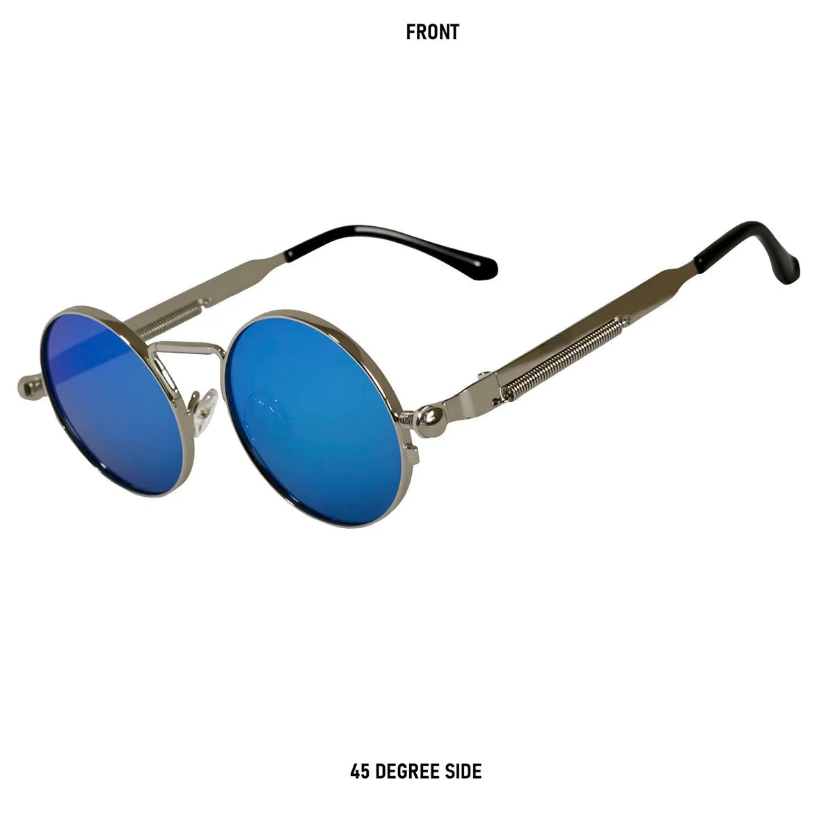 Round Steampunk Sunglasses Men UV400 Protection Punk Fashion Glasses Vintage Luxury Dropshipping Gafas De Sol Lunette De Soleil