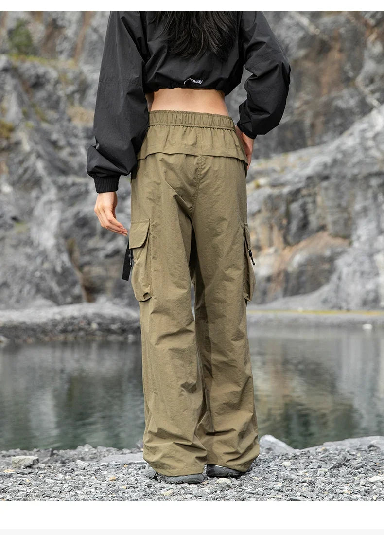 Outdoor Hiking Pants Male Waterproof Wear-Resistant Trekking Paratrooper Trousers Autumn Breathable Mountaineering Cargo Pants