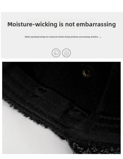 Autumn and Winter New Warm Lei Feng Hat Men's Father Outdoor Leisure Thickened in The Elderly Fleece Hat Baseball Cap Ear Cap