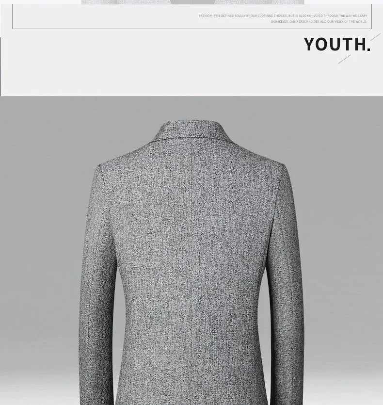 New Summer and Autumn Linen Thin Breathable and Sun-Protective Suit Jacket with Inner Lining, Slimming Middle-Aged Men's Suit