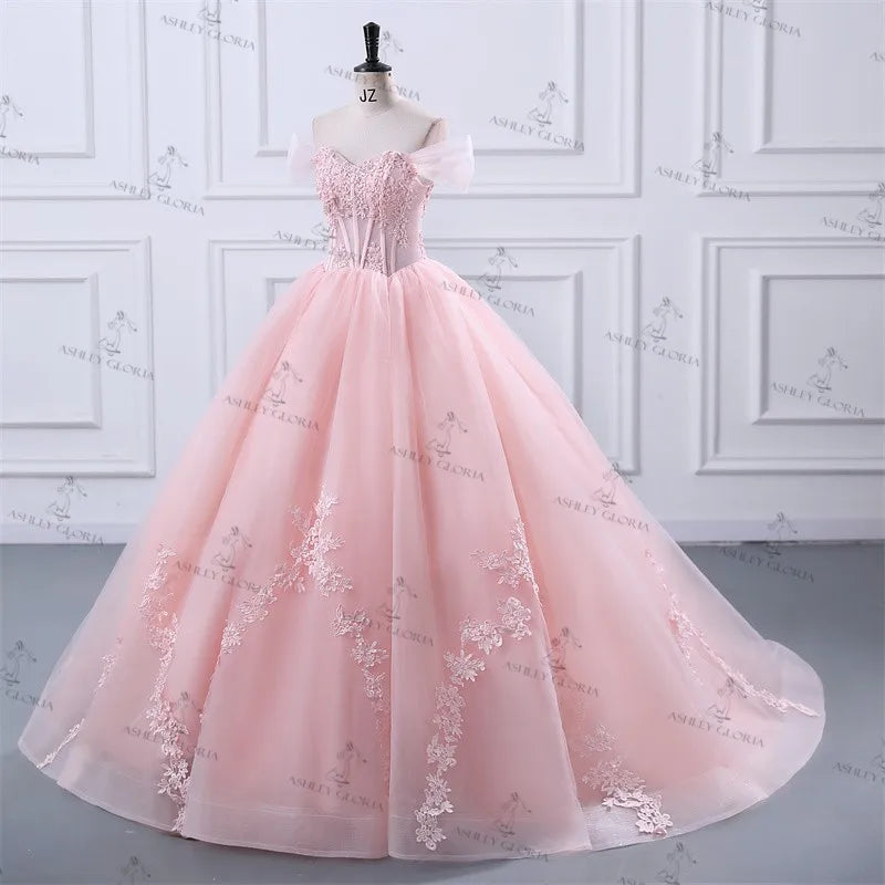 Sweet 15 Quinceanera Dresses Off The Shoulder Birthday Party Dress Formal Ball Gown 15 Year Old Dress Customized