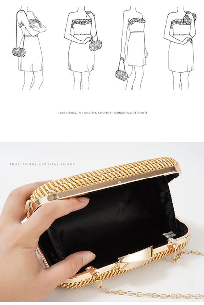 Casual Straw Women's Bag Yellow Clutch Woven Handbags Top Quality Luxury Bags Party Women's Shoulder Bags Purses Fashion Pouch