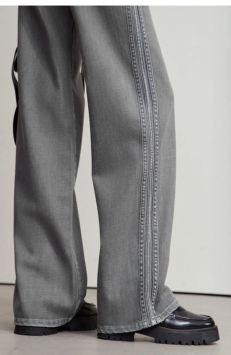 Women's Denim Classic Casual Retro Wide Leg Loose Pants Woman Clothing Office Lady 2025 Autumn New Jeans Pants 12543052