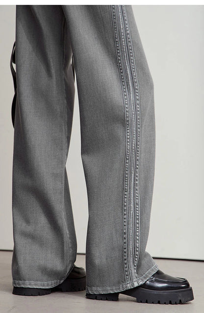 Women's Denim Classic Casual Retro Wide Leg Loose Pants Woman Clothing Office Lady 2025 Autumn New Jeans Pants 12543052