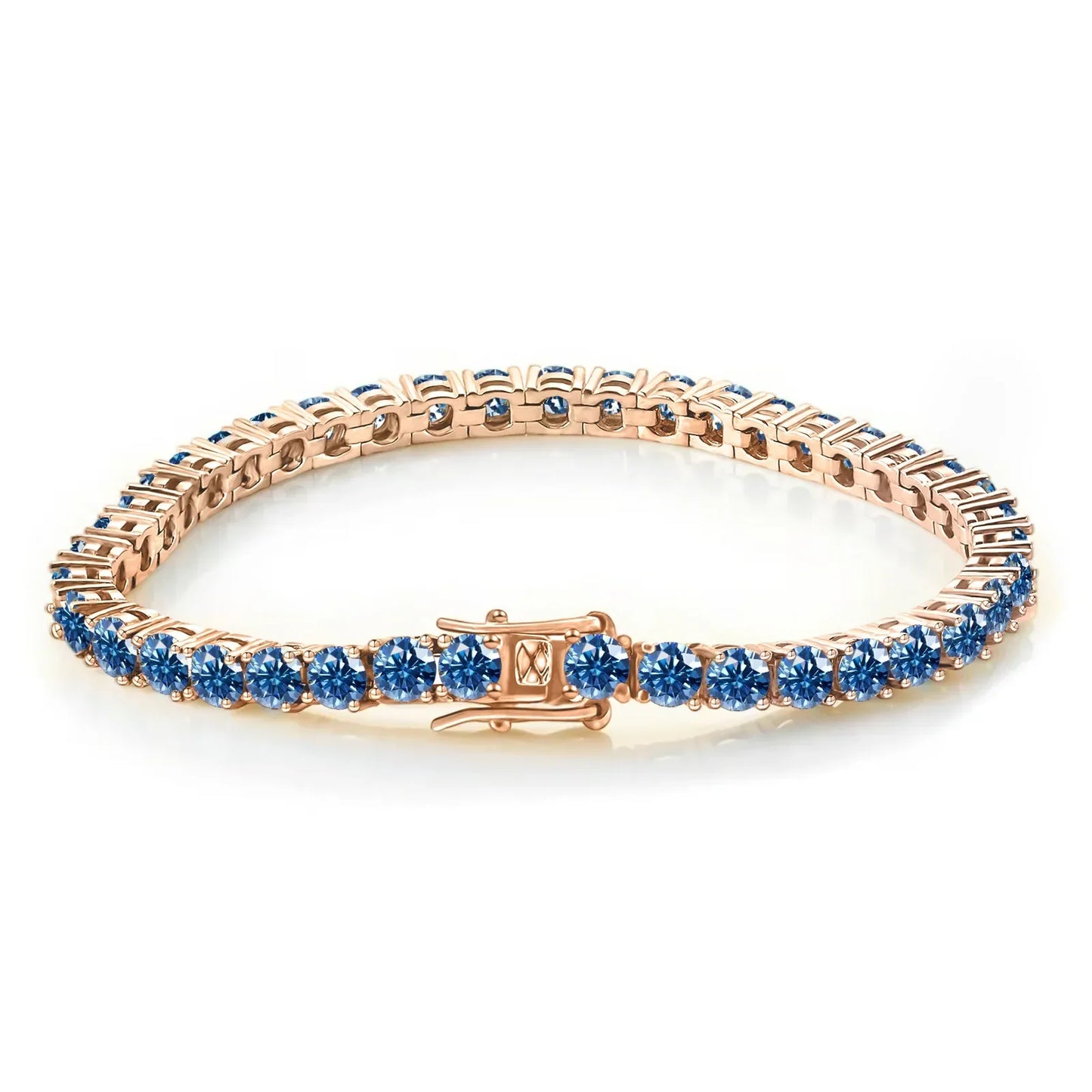 TY 3-5MM Moissanite Bracelet For Women Men 925 Sterling Silver Chain Bracelet D VVS1 Fine Luxury Jewelry Lab Gemstone