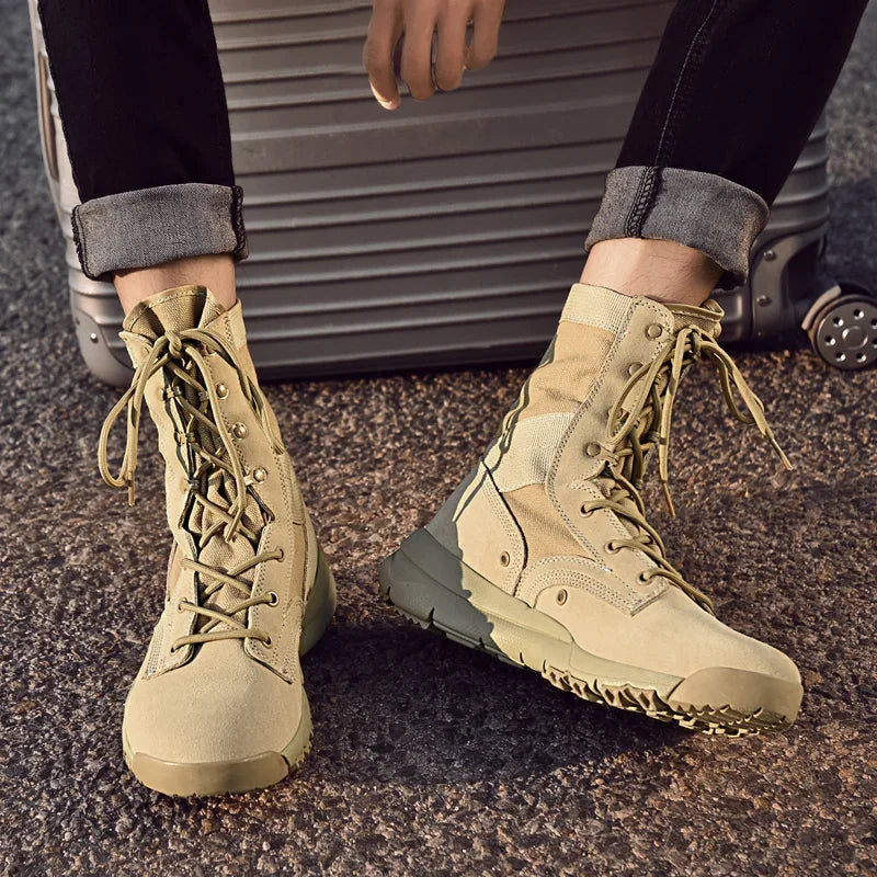 Men Tactical Boots Casual Ankle Waterproof Climbing Shoes Brand Size Boot Free Shipping Outdoor Plus Hiking Shoes
