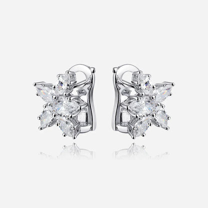 100% 925 Sterling Silver Sparkling High Carbon Diamond Earrings For Women Wedding Engagement Party Fine Jewelry Wholesale