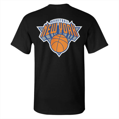100% Cotton New York Basketball T-Shirt Men's Double Sided T Shirt Men O-Neck Summer Shirts Tops Oversized