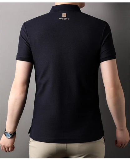 High end brand 100% cotton polo shirt short sleeved men's 2024 summer fashion embroidery comfortable breathable casual T-shirt