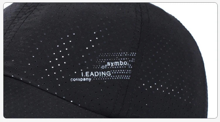 Quick Dry Baseball Cap Outdoor Sports Mesh Breathable Hat For Men Portable Hiking Fishing Sunbonnet Golf Adjustable Cap