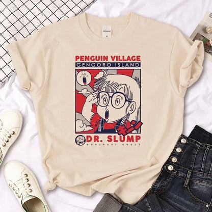 Arale T-shirt female designer Japanese women's casual loose fitting T-shirt girl designer Harajuku clothing