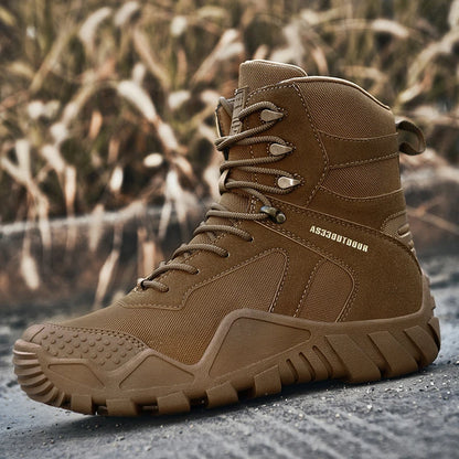 Outdoor High Top Mens Hiking Boots Waterproof Men Trekking Boots Hunting Sneakers Mountain Climbing Boots Botas Tacticas Hombre