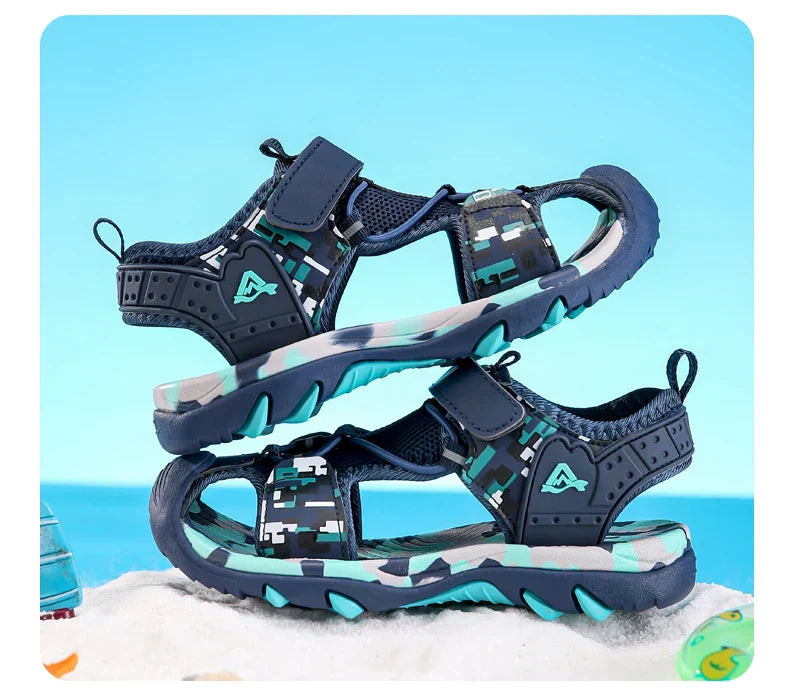 Summer Boys Sandals Casual Children Kids Outdoor Shoes Rubber School Breathable Open ToeBoy Beach Fashion Sandal