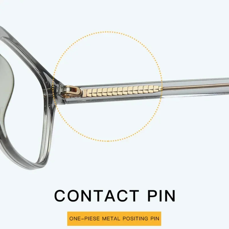 Men's Square Classic Eyeglass Frames Myopia Hyperopia Anti-Blue Light Reading Glasses Customizable Prescription PFD2082