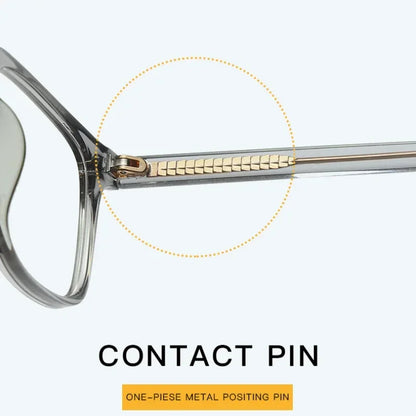 Men's Square Classic Eyeglass Frames Myopia Hyperopia Anti-Blue Light Reading Glasses Customizable Prescription PFD2082