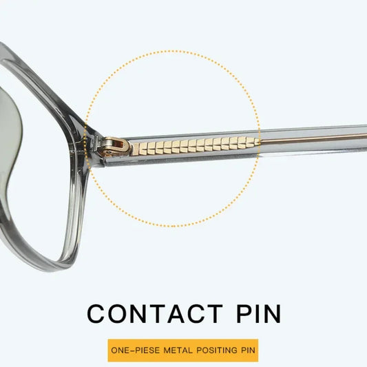 Men's Square Classic Eyeglass Frames Myopia Hyperopia Anti-Blue Light Reading Glasses Customizable Prescription PFD2082