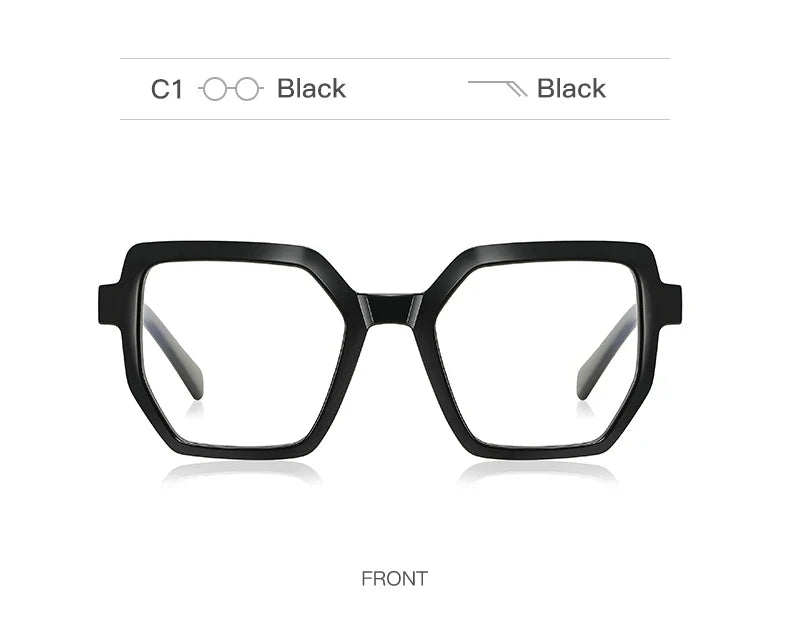 Oversise Women Myopia Prescription Glasses Hyperopia Reading Glasses Anti Blue Light Optical Eyeglasses Frame PFD2143