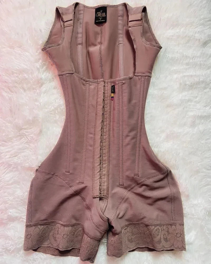 Open Chest Sleeveless Jumpsuit High Compression Shapewear Girdle Breasted Buttocks Lifting Slimming Underwear Body Shaper