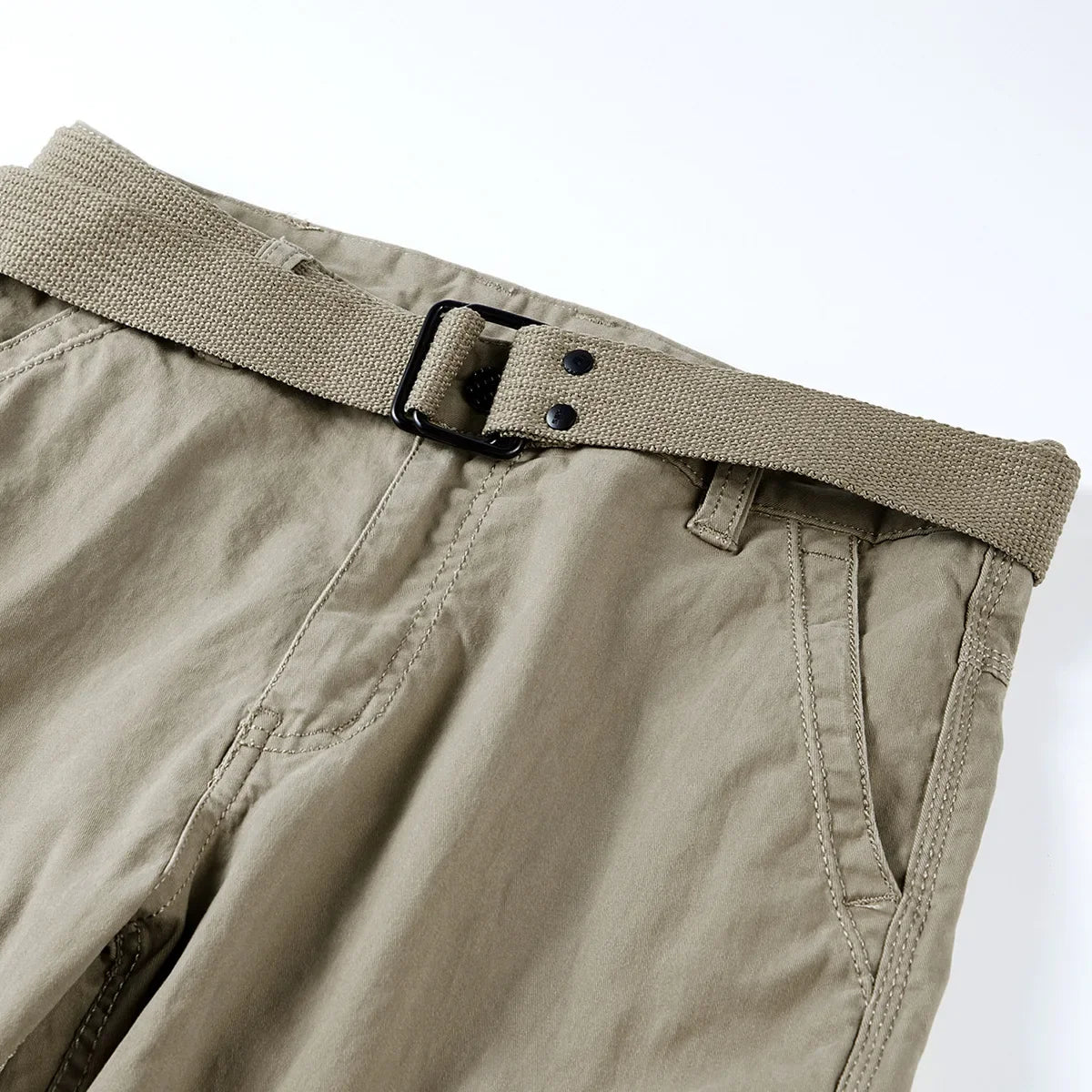 2026 Men's Cargo Pants Straight Leg Cotton Stretch Tactical Trouser Male Military Outdoor Camping Fishing Casual Work Wear Khaki