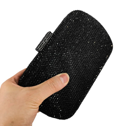Burgundy Crystal Evening Bags and Clutches for Women Formal Party Rhinestone Handbags Wedding Clutch Purse