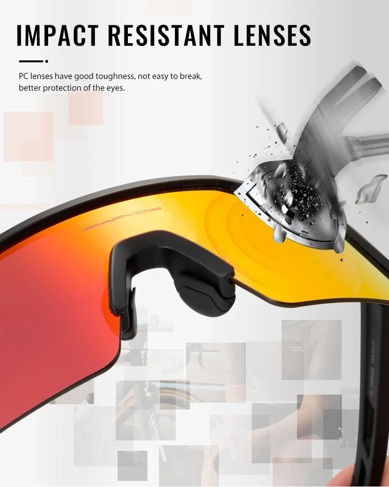 Cycling Sunglasses UV400 Cycling Glasses Polarized Built-in Myopia Frame Man Bicycle Eyewear Outdoor MTB Bike Goggles
