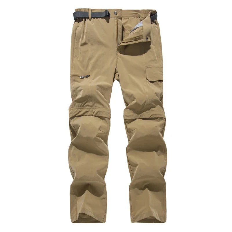 Fanuocetar Mens Removable Hiking Pants for Summer Quick Dry Camping Trekking Climbing Outdoor Scratch-resistant Stretch Pants