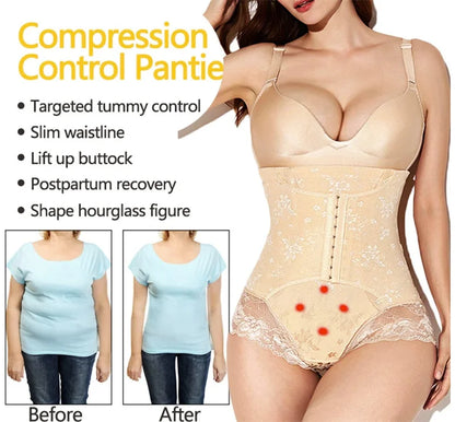 Lace Body Shaper Panties Shapewear Underwear High Waist Tummy Control Body Shaper Underwear Panties Slimming Waist
