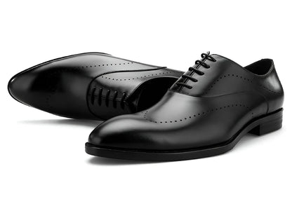Full-Grain Leather Formal Derby Shoes for Men Daily Wear Business Oxford Dress Shoes