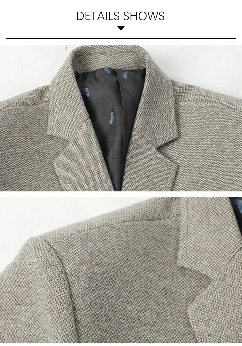 Brand 2026 Spring Business Blazer for Men Solid Autumn Casual Men's Jacket Blazer Fashion Single Breasted Suits Mens