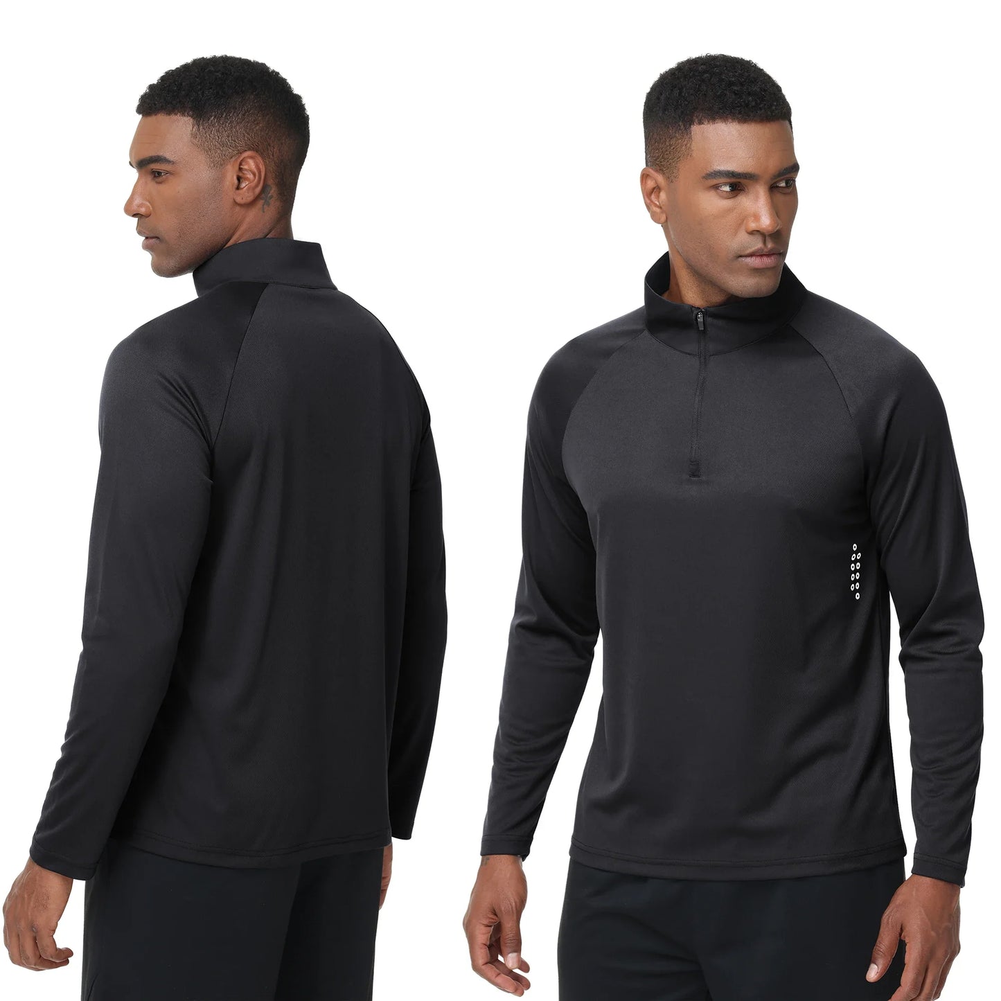 Summer Men UPF 50+ Long Sleeve T-Shirt, Breathable Rash Guard Pullover Tops for Sport Fishing Running Beach Surfing
