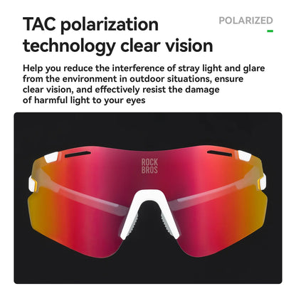 ROAD TO SKY Photochromic Cycling Glasses Bike Polarized Outdoor Sports Sunglasses MTB Eyewear UV400 Bicycle Goggles