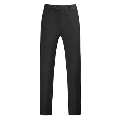 2026 New Men's Middle Waist Pants, 25 Color Choice, Elegant Office Men Trouser, Modest Green Pink Yellow Asian Size M-6XL
