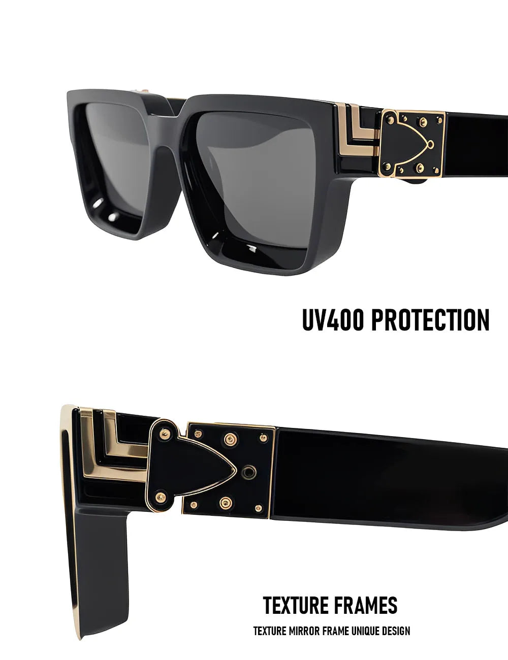 Brand Design Square Sunglass Men Vintage Retro Millionaire Sunglasses Women Thick Frame Fashion Glasses Dropshipping Gafas De So