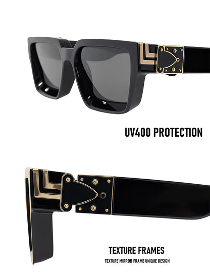 Brand Design Square Sunglass Men Vintage Retro Millionaire Sunglasses Women Thick Frame Fashion Glasses Dropshipping Gafas De So