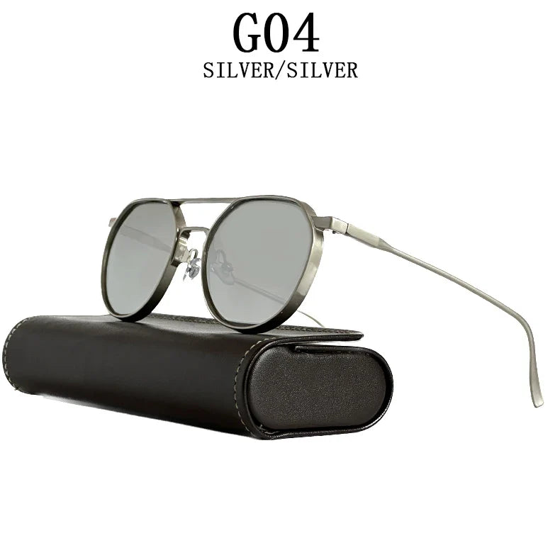 Heavy Metal Sunglasses For Men Round Steampunk Sunglasses Women Trendy Luxe Punk Fashion Glasses Gafas De Sol Hombre Zonnebril