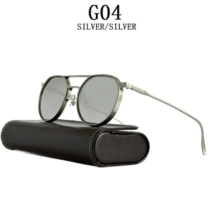 Heavy Metal Sunglasses For Men Round Steampunk Sunglasses Women Trendy Luxe Punk Fashion Glasses Gafas De Sol Hombre Zonnebril