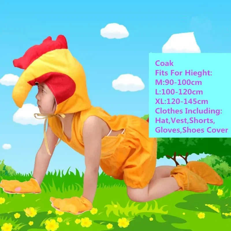 Cute Multiple Animal Costume Children Kids Boys Girls Summer Short Cosplay Costumes  Carnival Party Dress Halloween