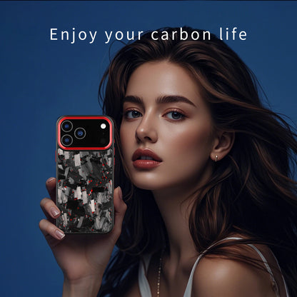 Real Premium Forged Carbon Fiber Phone Case For iPhone 17 Pro Max Air Shockproof Anti-slip Magnetic Wireless Charging Cover