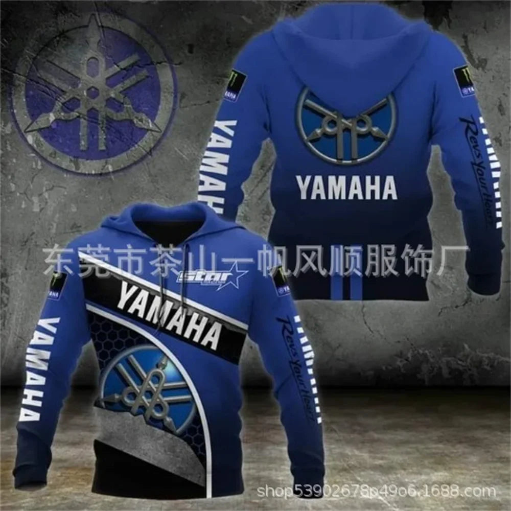 2025 Yamaha Fashion Casual Zipper Hoodie Top 3D Printed Hot Selling Men's and Women's Spring and Autumn Hoodies
