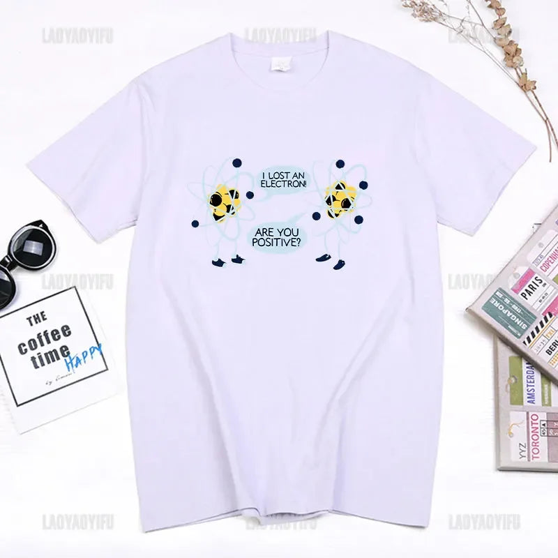 I Lost An Electron Tom Holland Same Style Graphics T Shirt Men Women High Quality Cotton T-shirts Fashion Streetwear Ropa Hombre