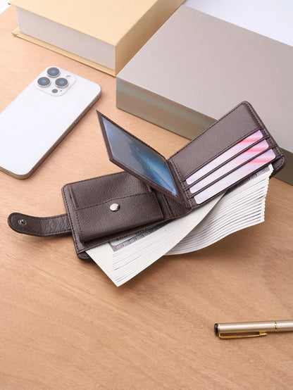 Men Wallets Leather Zipper Purse Man Business Casual Slim Card Horders Quality Male Short Multi-card Wallet Coin Pocket Purse